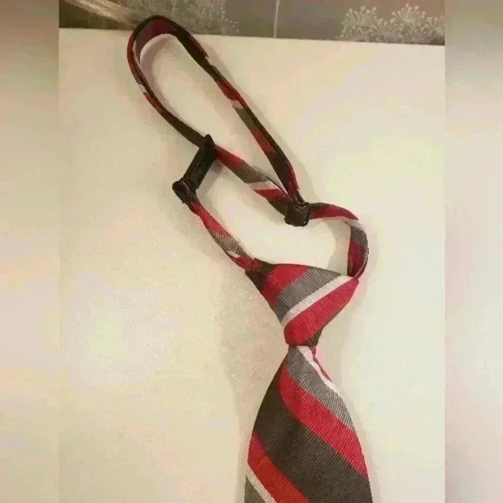 Two toddler ties size 24 months to 4 T.  One baseball and one red striped